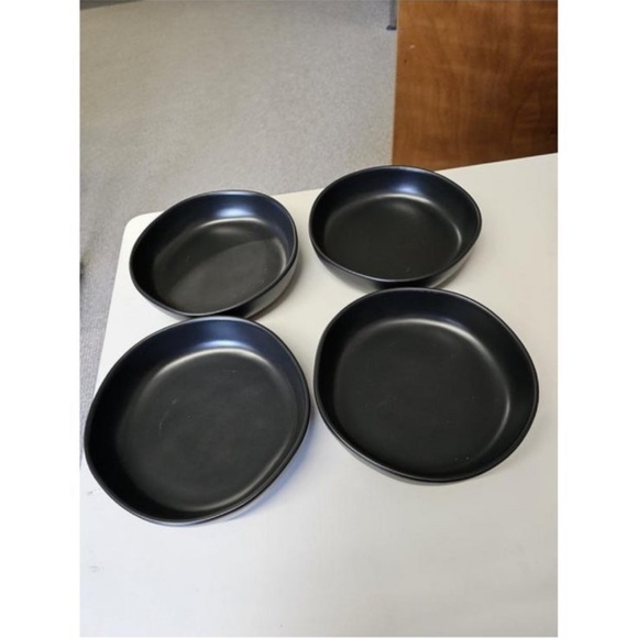 Hearth & Hand Magnolia 4pk 34oz Matte Stoneware Pasta/Grain Bowl Black - Picture 6 of 9